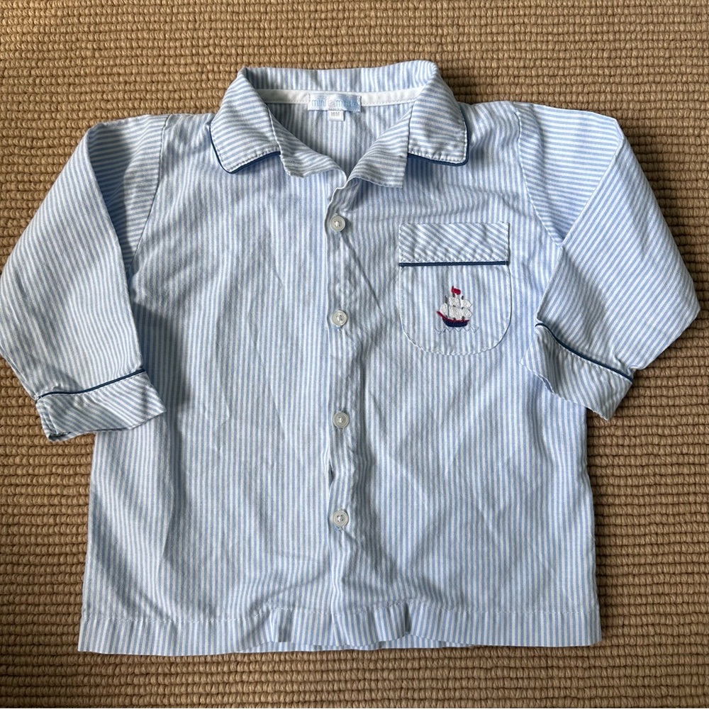 Mini a la mode stripe pajama set